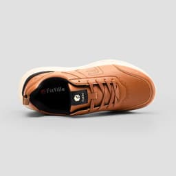 image-FitVille Men's BriskWalk Deluxe Lace-up Business Casual Sneaker V1
