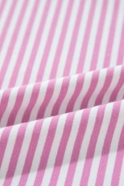 image-Phalaenopsis Striped Patchwork 3/4 Sleeve Top