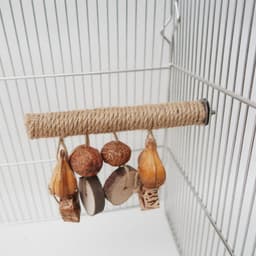 image-Parrot Supplies Stand Rod Hemp Rope Braided Bird Toy