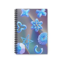 image-Virtual Space Spiral Notebook