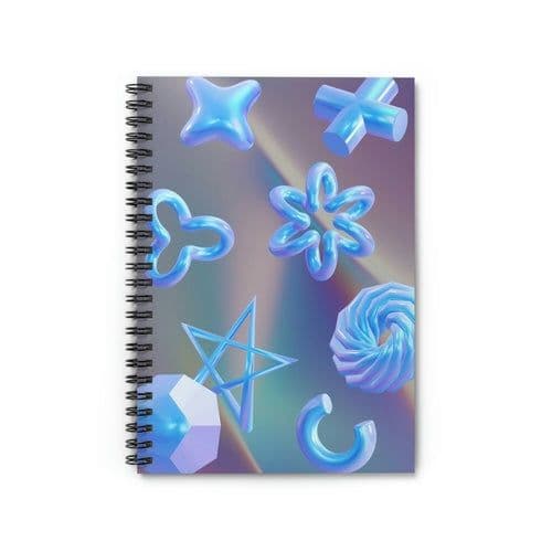 image-Virtual Space Spiral Notebook