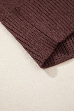 image-Brown Cowgirl Fashion Print Casual Sweater