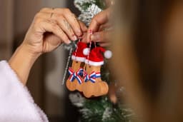 image-Christmas Ornaments Penis x2 - Wooden Phallus for Christmas Tree