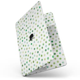 image-Green Watercolor Dots over White - MacBook Pro with Touch Bar Skin Kit