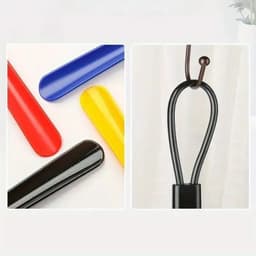 image-1pc Extra long flexible plastic shoe horns do not require bending durable shoe spoons for pregnant women wearing shoe assistants