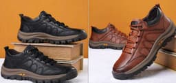 image-Casual Leather Shoes Outdoor Hiking Shoes