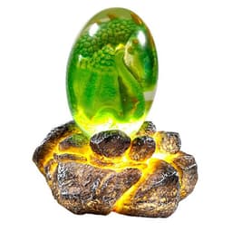 image-LED Lava Dragon Egg Ornamental Collection Decor Dinosaur Egg