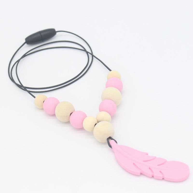 image-Baby Soothing Teether Protects Safety Baby Teether Necklace