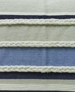 image-Pillow Handwoven braided Textured Stripe Decor