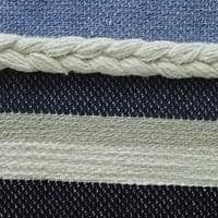 image-Pillow Handwoven braided Textured Stripe Decor
