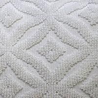 image-18"x18" White Indoor Outdoor Ogee Decorative Pillow