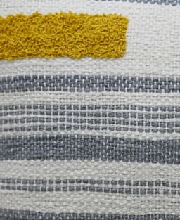 image-Handwoven Embroidery Braid Couch Decorative Pillow 14"x20"
