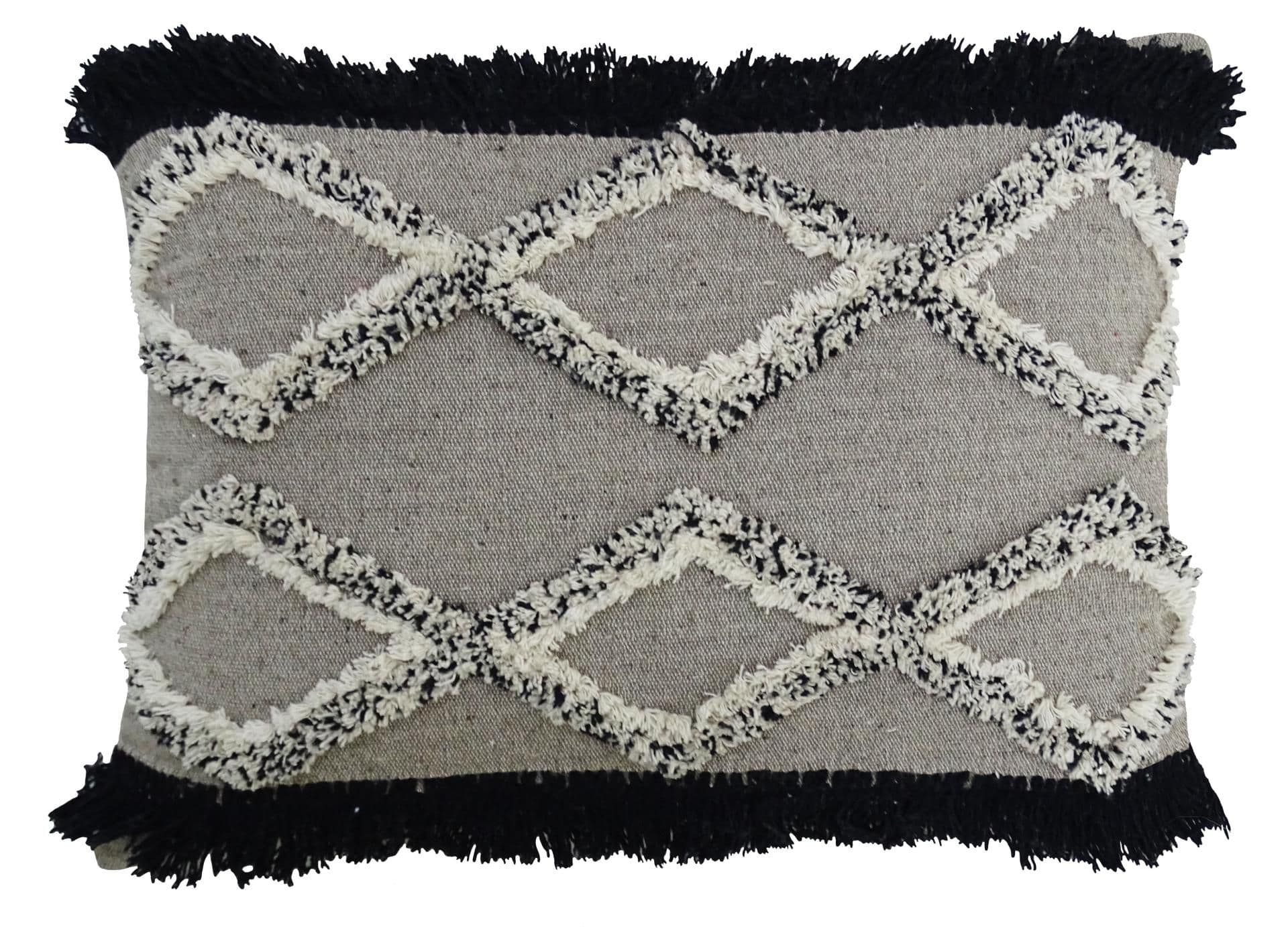 image-Tufted Decorative Pillow for Living Room 16"x 22"