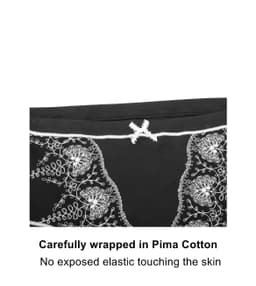 image-Snowdrop - Silk & Organic Cotton Full Brief in Black