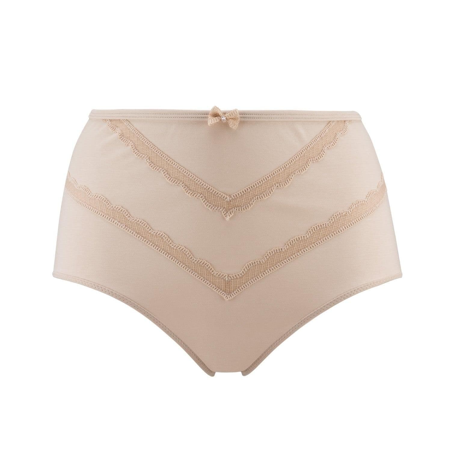 image-Vanessa- Silk & Organic Cotton Full Brief in Skin Tone Colours
