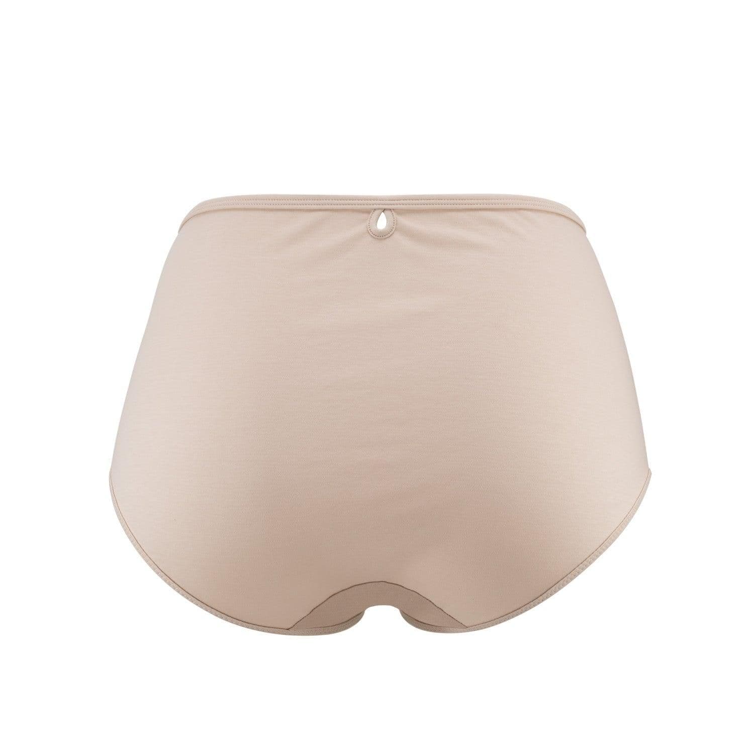 image-Vanessa- Silk & Organic Cotton Full Brief in Skin Tone Colours