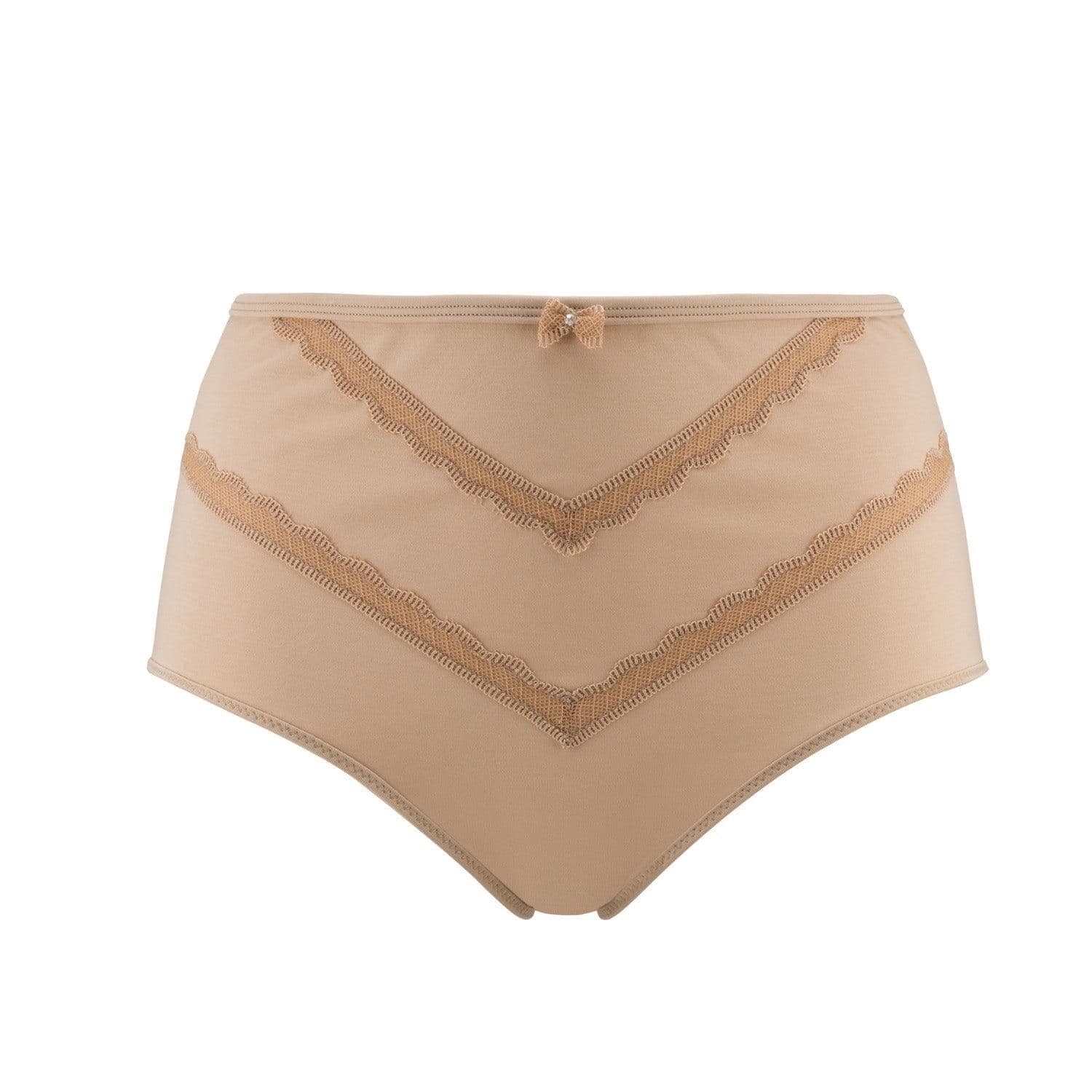 image-Vanessa- Silk & Organic Cotton Full Brief in Skin Tone Colours