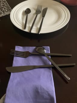 image-Stainless Steel Flatware 18 PC Set-Dinner knives, Dinner Forks, Teaspoons
