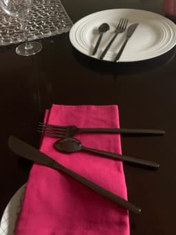 image-Stainless Steel Flatware 18 PC Set-Dinner knives, Dinner Forks, Teaspoons