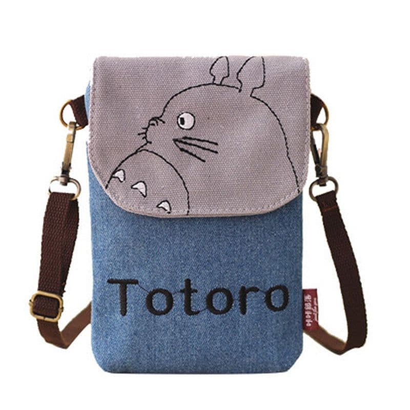 image-6 inch messenger mobile phone bag iPhone7plus hanging neck mobile phone bag female fabric hand carrying coin purse r9 small hand
