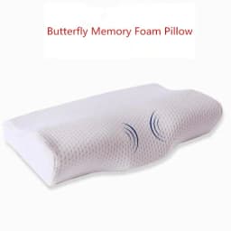 image-Butterfly design Memory Pillow Neck protection Slow Rebound Memory Foam Pillow Health Care Cervical Orthopedic Neck Foam Pillows