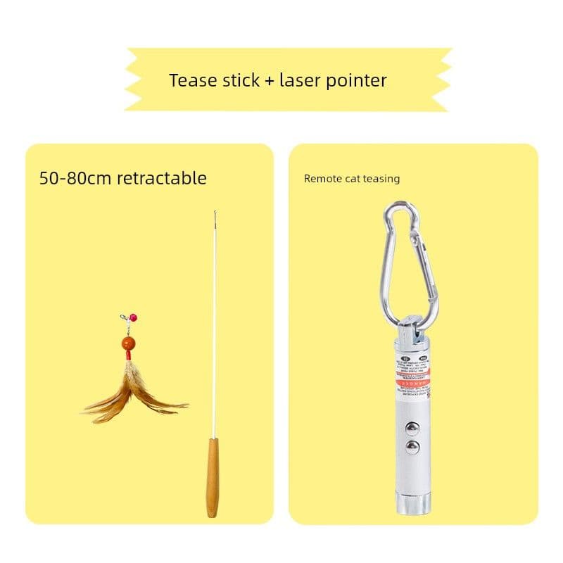 image-Dokete Interactive Cat Teaser Brush Holder