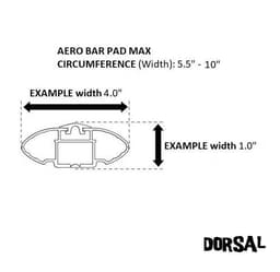 image-DORSAL Aero Rack Pads 34" Car Crossbar Roof Surfboard Kayak SUP