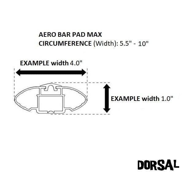 image-DORSAL Aero Rack Pads 34" Car Crossbar Roof Surfboard Kayak SUP