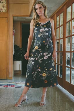 image-Andromeda Silk Dress in Spring Equinox