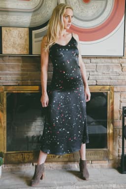 image-Andromeda Silk Dress in Galaxy
