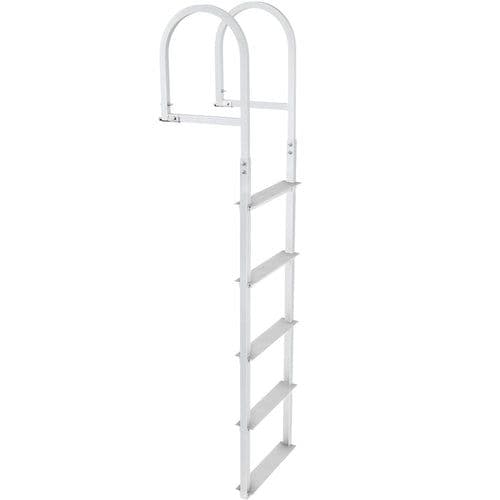 image-VEVOR Dock Ladder, Removable 5 Steps, 500 lbs Capacity, Aluminum Alloy