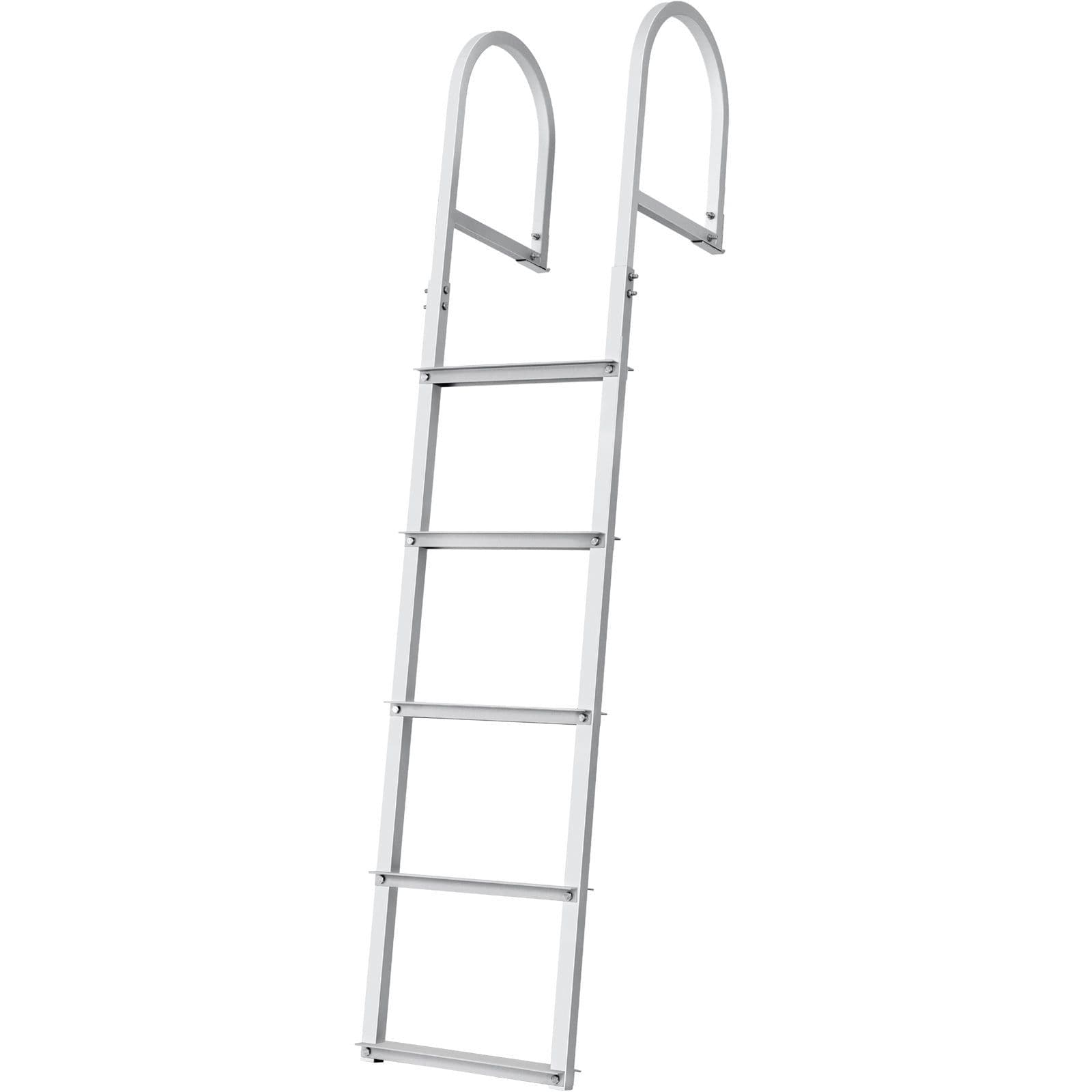 image-VEVOR Dock Ladder, Removable 5 Steps, 500 lbs Capacity, Aluminum Alloy