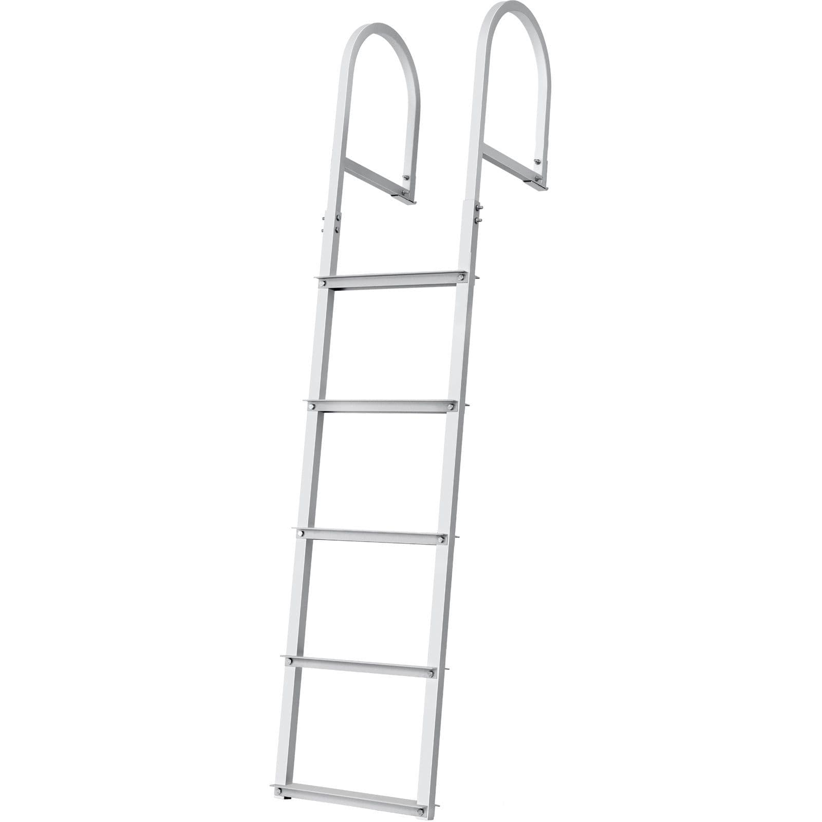 image-VEVOR Dock Ladder, Removable 5 Steps, 500 lbs Capacity, Aluminum Alloy