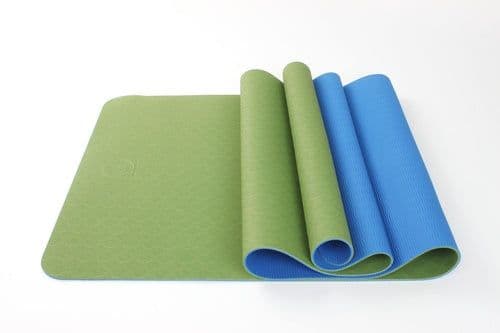 image-Maji Sports 2-Tone Yoga Mat - 24'x68' Eco-Friendly TPE, Non-Slip, Travel
