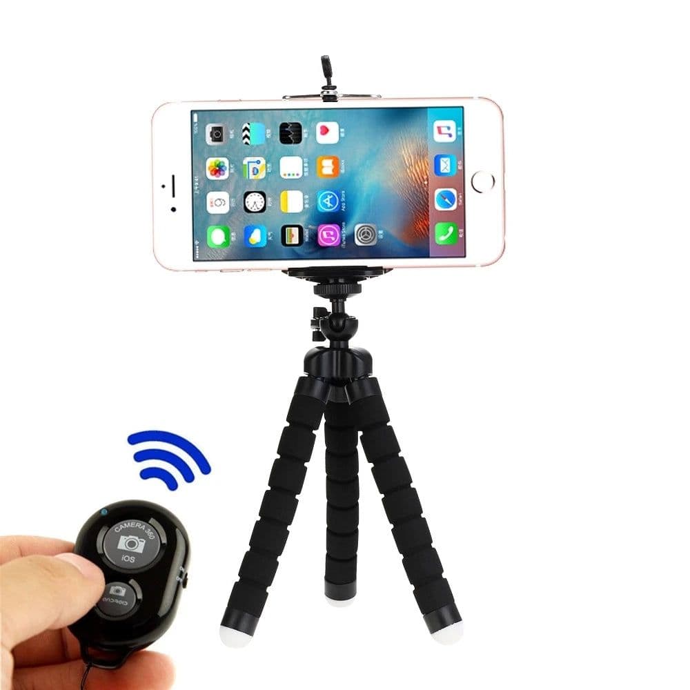 image-Tripods Tripod For Phone Mobile Camera Holder Clip Smartphone Monopod Tripe Stand Octopus Mini Tripod Stativ For Phone