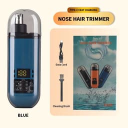 image-2 In 1 Electric Portable Ear And Nose Hair Trimmer Clipper 2024 Professional Painless Portable Eyebrow For Men