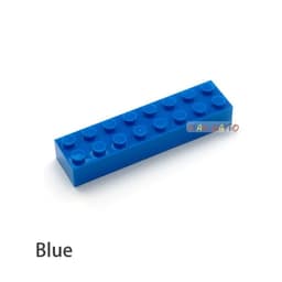 image-20pcs DIY Building Blocks Thick 2x8 Dots Educational Creative Toys for Children Figures Plastic Bricks Size Compatible With 3007