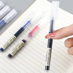 image-10Pcs/set High Quality Needle Type Gel Pens Straight Liquid Ballpoint Pen Kawaii Stationery School Office Supplies Writing
