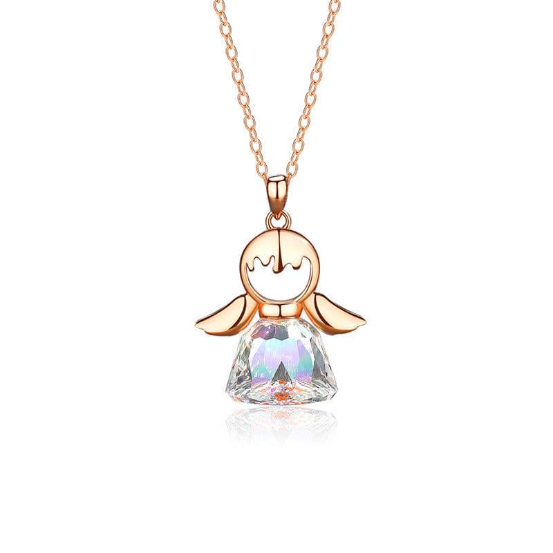 image-Crystal Little Angel Women's Necklace