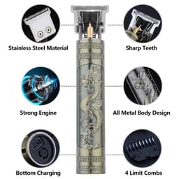 image-Retro T9 Original Haircutting Machine Set Jackets Trimmer Men's Electric Shaver Male Lence Pro Barber Shaver for Sensitive Areas