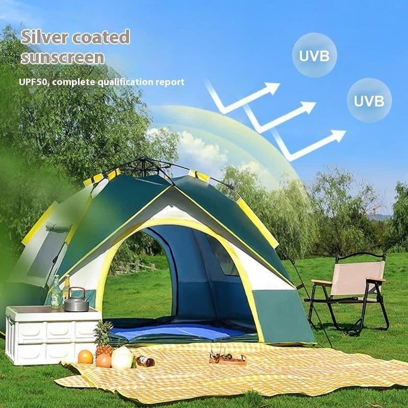 image-Tent Outdoor Camping 3-4 People Auto Open