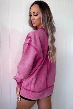 image-Valerian Mineral Wash Sweatshirt - Exposed Seam