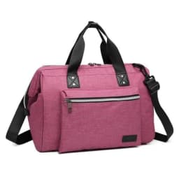 image-E1802 - Kono Maternity Baby Changing Bag Shoulder Travel Bag Pink