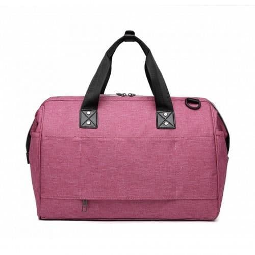 image-E1802 - Kono Maternity Baby Changing Bag Shoulder Travel Bag Pink