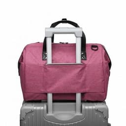 image-E1802 - Kono Maternity Baby Changing Bag Shoulder Travel Bag Pink