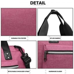 image-E1802 - Kono Maternity Baby Changing Bag Shoulder Travel Bag Pink