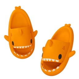 image-Adult's Slippers Indoor Outdoor Funny Shark Cartoon