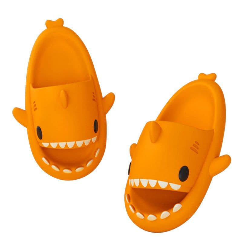 image-Adult's Slippers Indoor Outdoor Funny Shark Cartoon