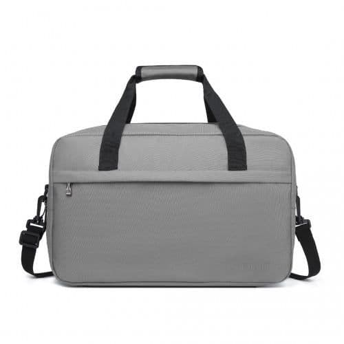 image-E1960M - Kono Lightweight Multi Purpose Unisex Sports Travel Duffel Bag - Grey