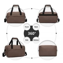 image-E1960S - Kono Lightweight Multi Purpose Unisex Sports Travel Duffel Bag - Brown